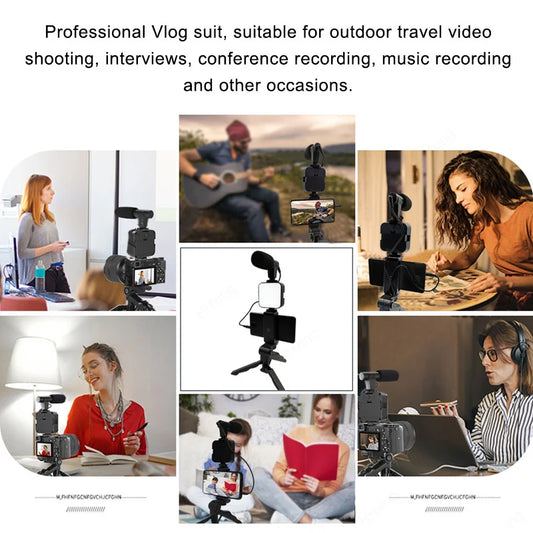 Smartphone and Camera Vlogging Studio Kits